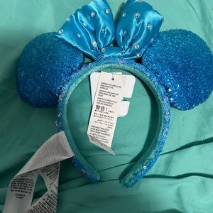 Blue Minnie Mouse Ears